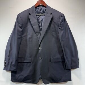 LAUREN Ralph Lauren Blazer Jacket Sport Coat Black Wool MENS SZ 44S